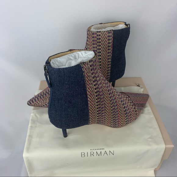 ❌SOLD❌Alexandre Birman Kittie Denim Bootie Sz 37 - Picture 3 of 16
